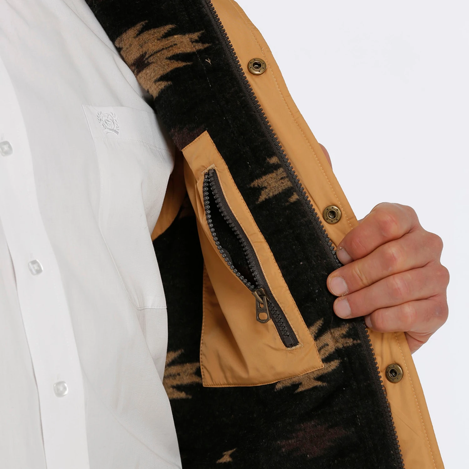 Cinch Men's Gold Quilted Vest 2 Cinch Men's Gold Quilted Vest - Image 2