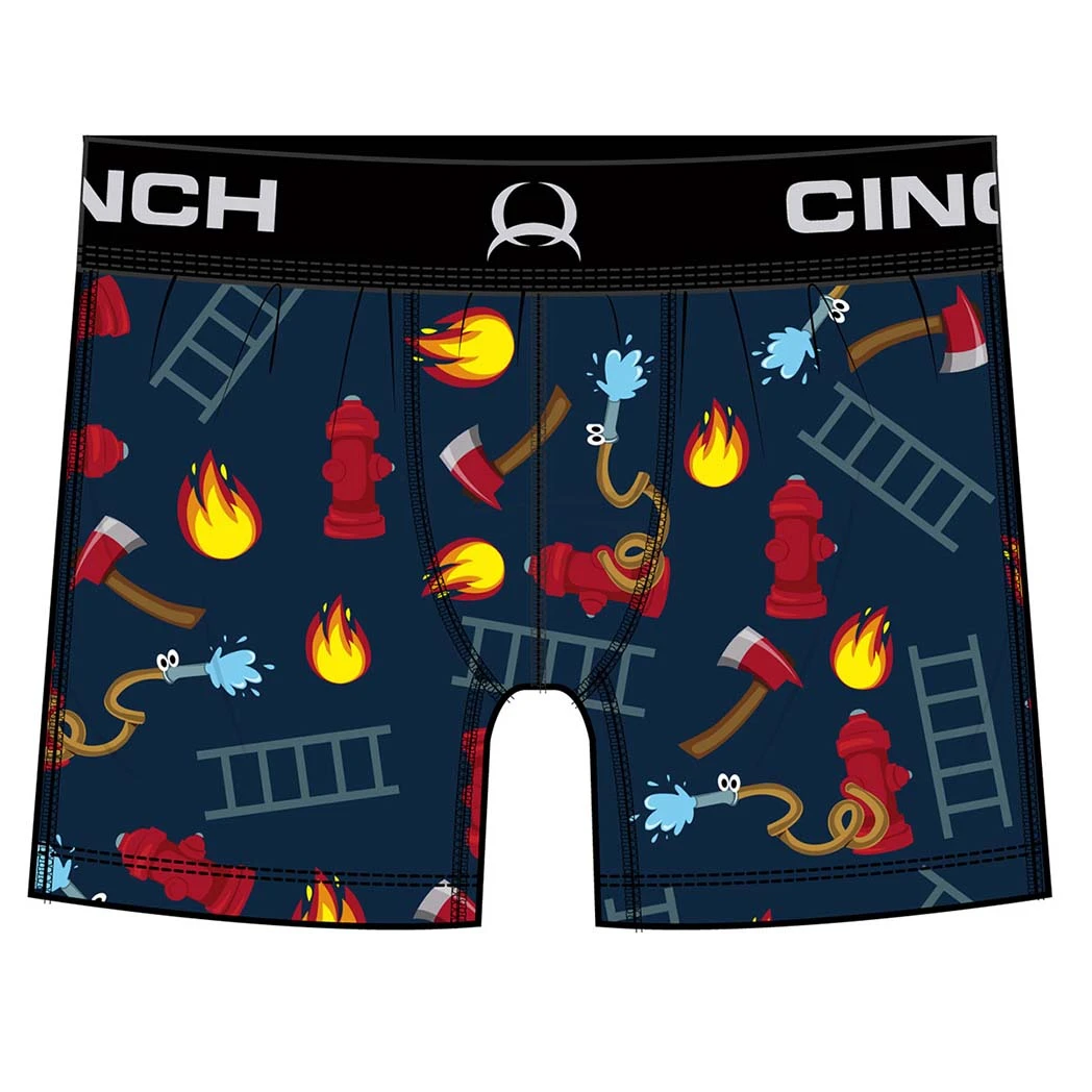 Cinch Men's Firehose Underwear Boxer Briefs 1 Cinch Men's Firehose Underwear Boxer Briefs