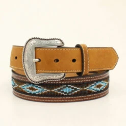 Men's Nocona Aztec Bead Belt