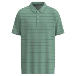 Hooey Men's "The Weekender" Sage W/ Grey Stripes Polo
