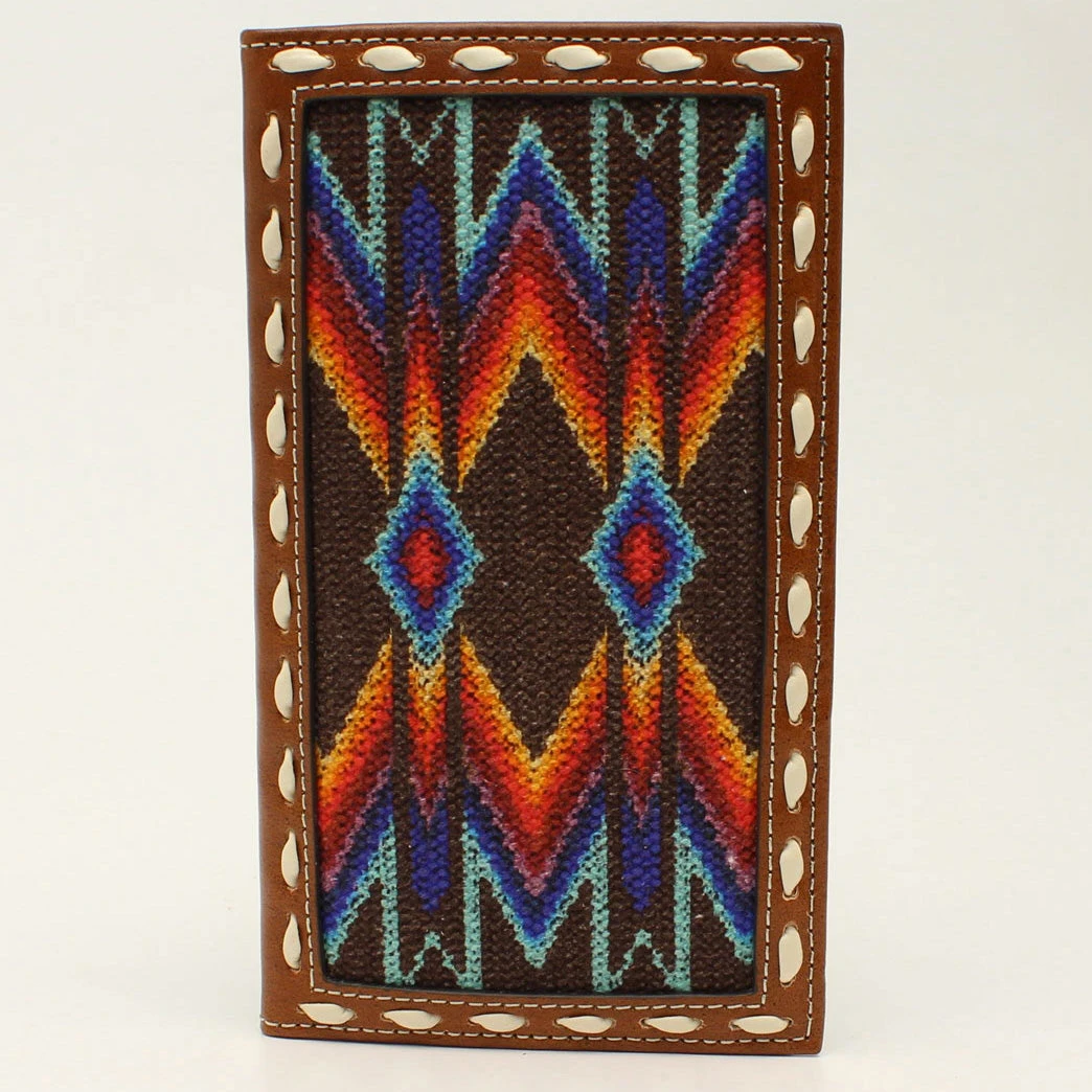 Nocona Aztec Embroidered Checkbook Cover 1 Nocona Aztec Embroidered Checkbook Cover