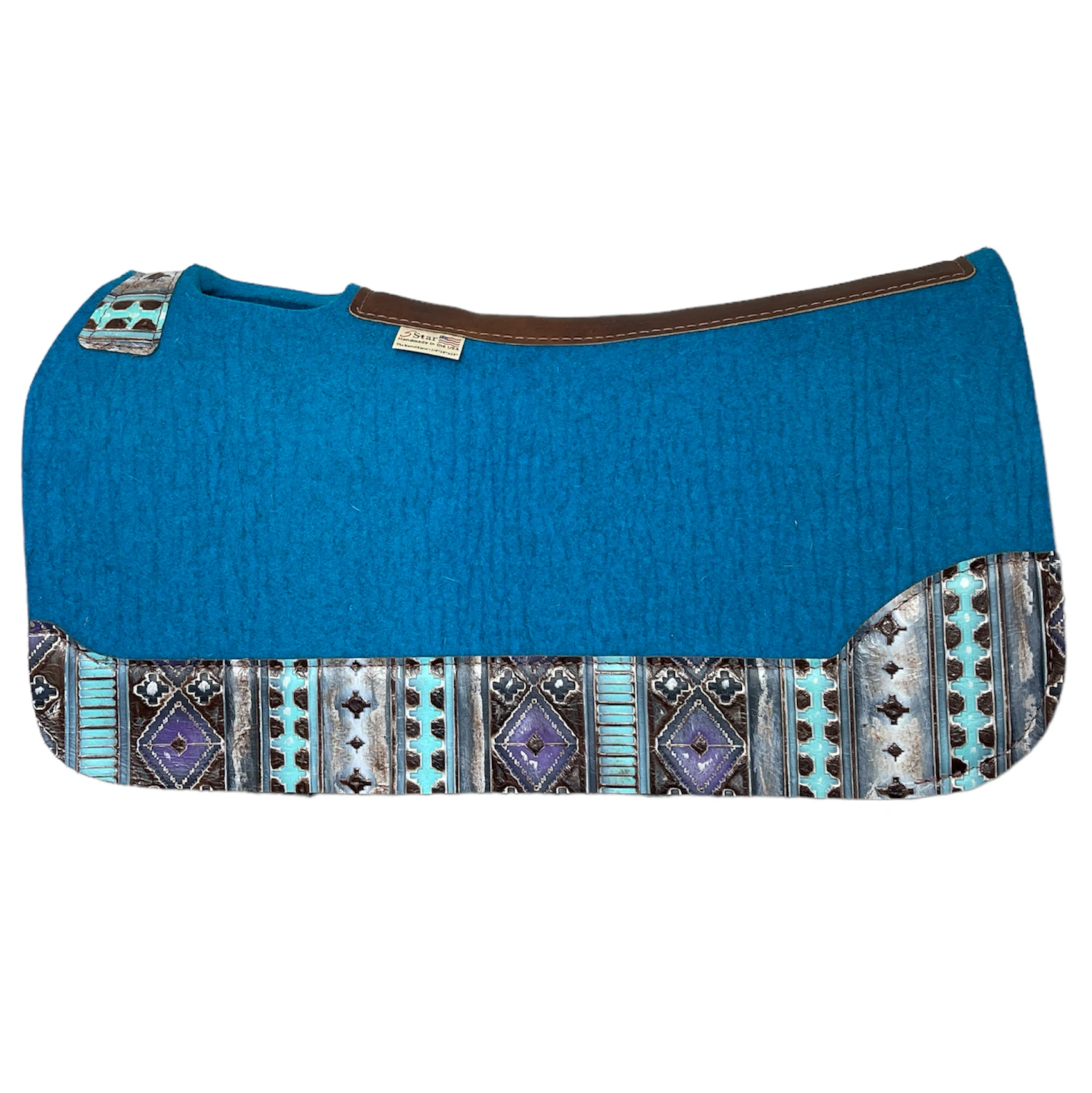 5 Star Barrel Racer Pad Turquoise & Navajo 1 5 Star Barrel Racer Pad Turquoise & Navajo