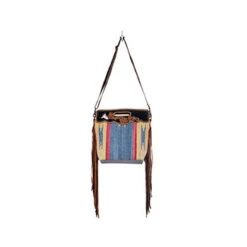 Blue Stream Hand-Tooled Bag