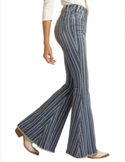 Blue Stripe Bell Bottoms Jeans -Western cowboy Screenshot2022 07 13141803