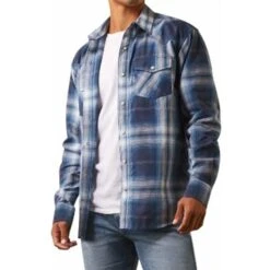 Ariat Habel Dark Denim Plaid Shirt