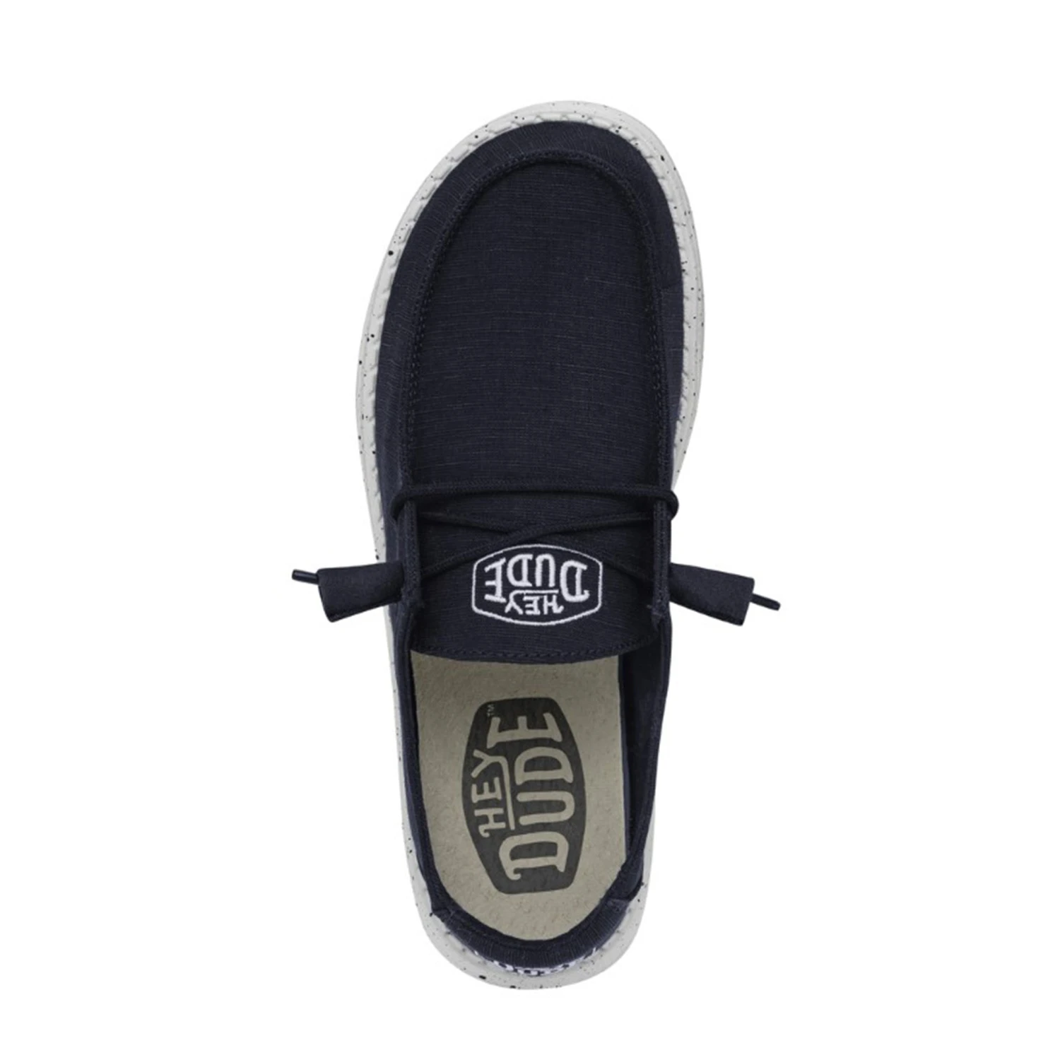 Heydude Hey Dude Women's Wendy Slub Canvas Navy Shoes 6 Heydude Hey Dude Women's Wendy Slub Canvas Navy Shoes - Image 6