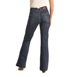 Rock & Roll Cowgirl High Rise Dark Trouser Jeans -Western cowboy Screenshot2023 05 25114951