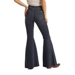 Rock & Roll Cowgirl Front Seam Bell Bottom Jeans -Western cowboy Screenshot2023 06 09154533