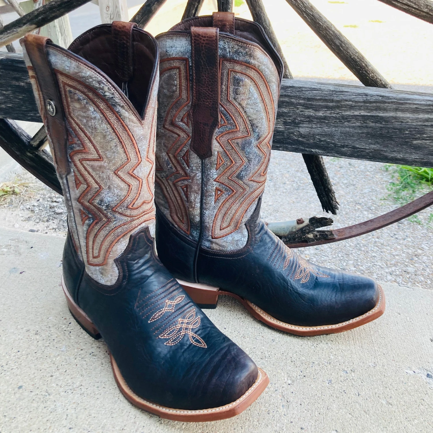 Tanner Mark Men's Brown Nicotine Puncher Toe Boots 3 Tanner Mark Men's Brown Nicotine Puncher Toe Boots - Image 3