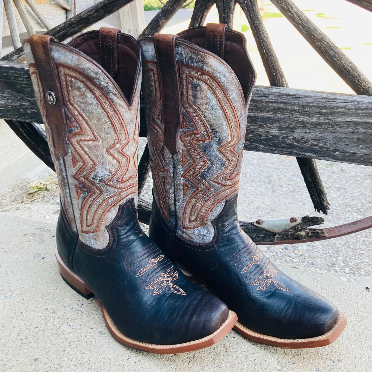 Tanner Mark Men's Brown Nicotine Puncher Toe Boots 2 Tanner Mark Men's Brown Nicotine Puncher Toe Boots - Image 2