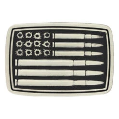 Montana Silversmiths Montana Silver Bullet Flag Buckle