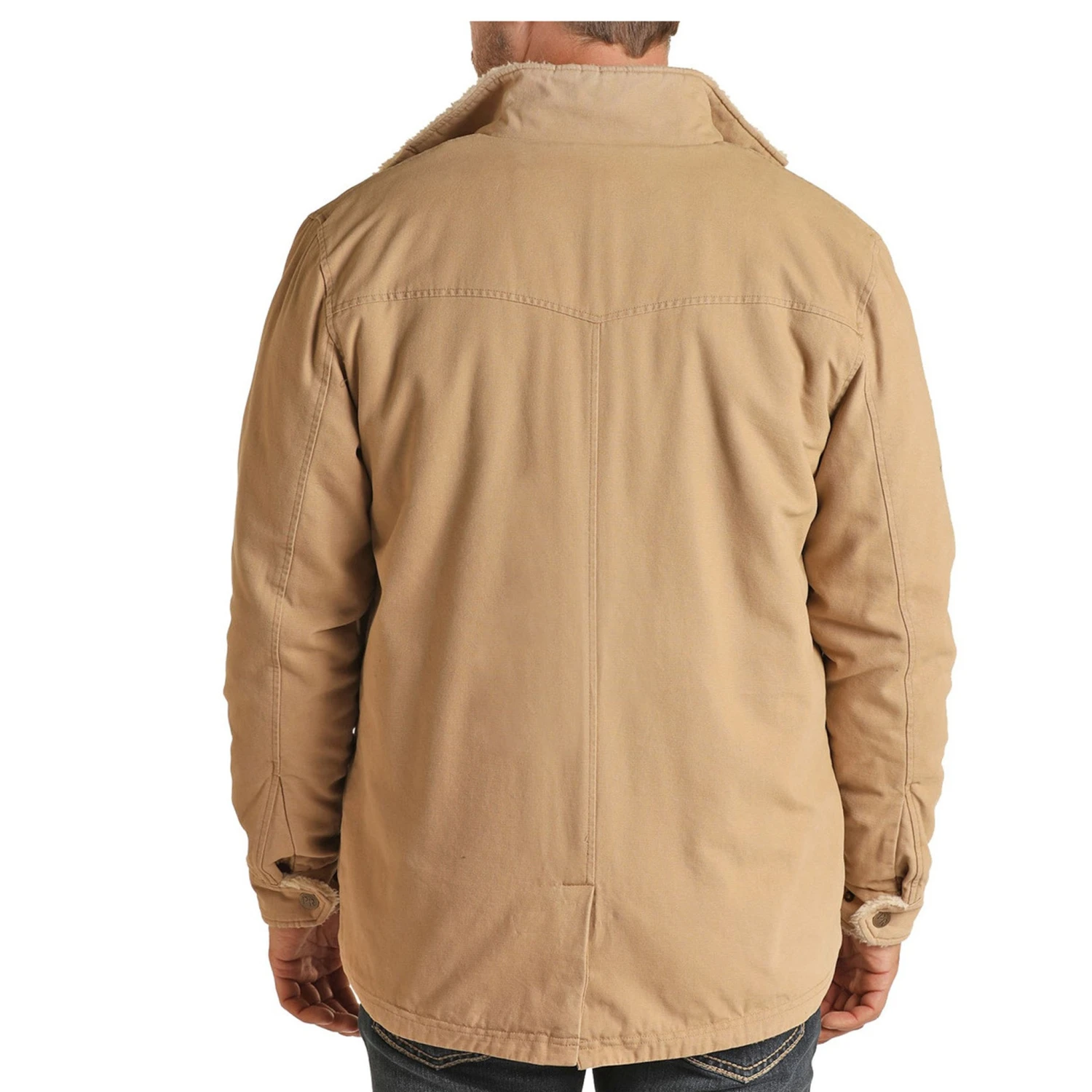 Powder River Tan Brushed Cotton Canvas Jacket 2 Powder River Tan Brushed Cotton Canvas Jacket - Image 2
