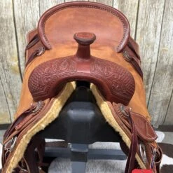 HR Saddlery 16 Inch Signature Ranch Cutter -Western cowboy efront