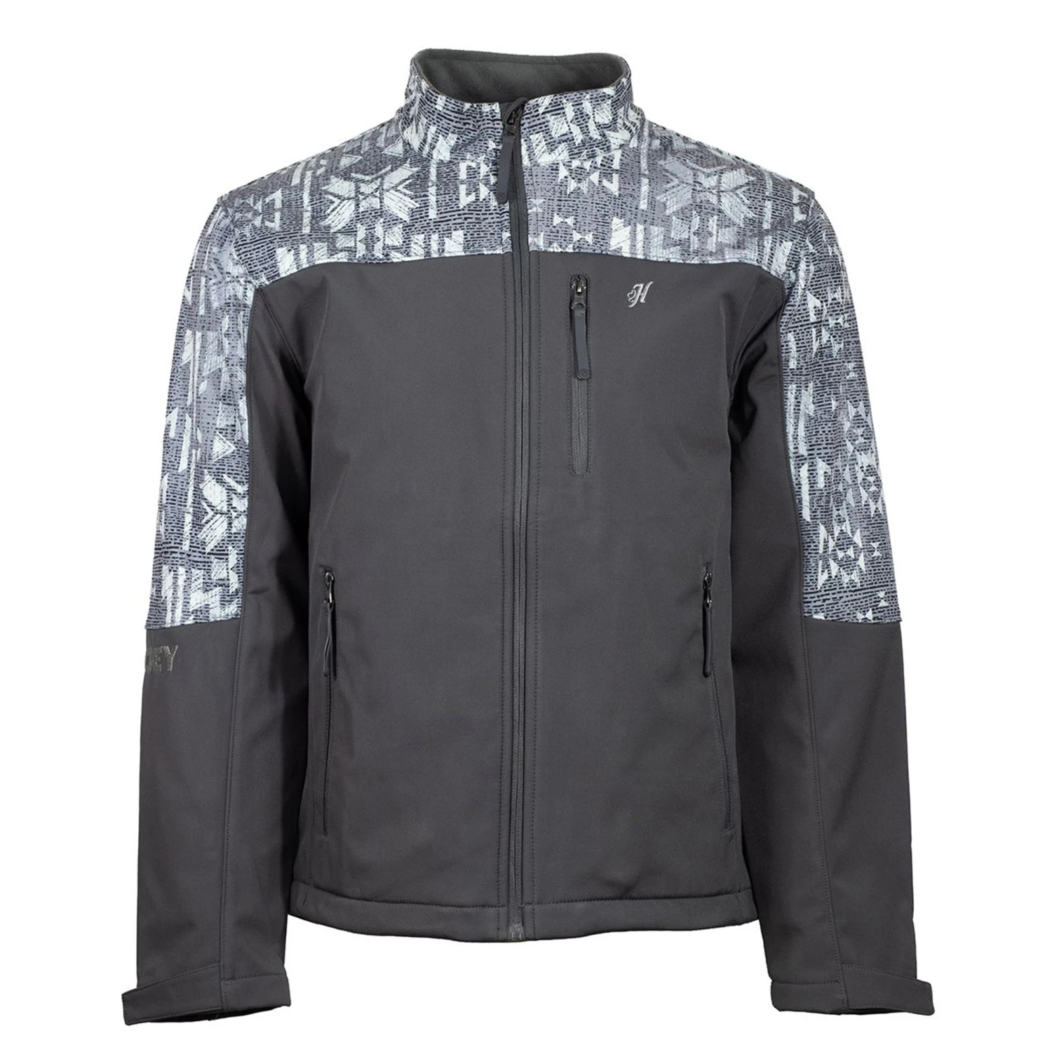 Hooey Charcoal Full Zip Jacket 1 Hooey Charcoal Full Zip Jacket
