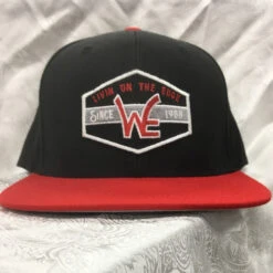Western Edge Black And Red Logo Cap