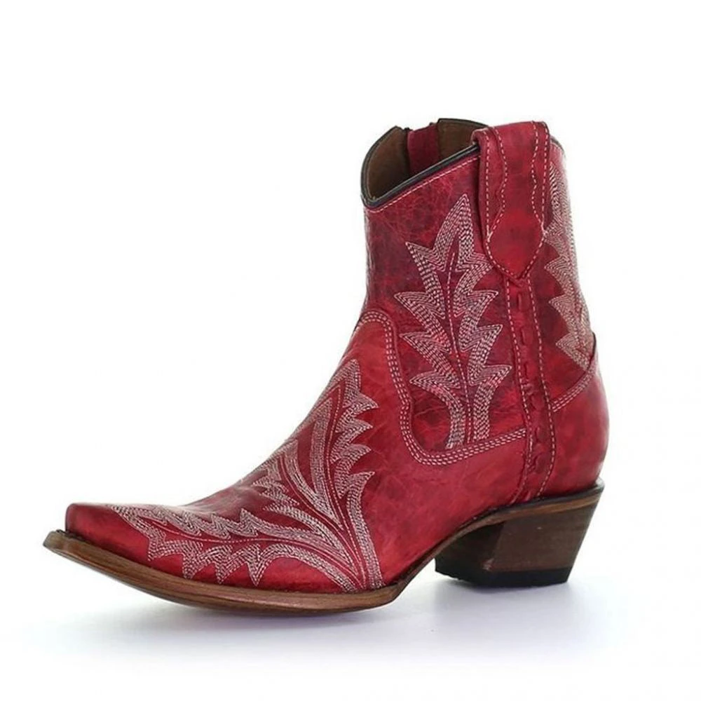 Corral Boots Corral Red Ankle Boot 1 Corral Boots Corral Red Ankle Boot