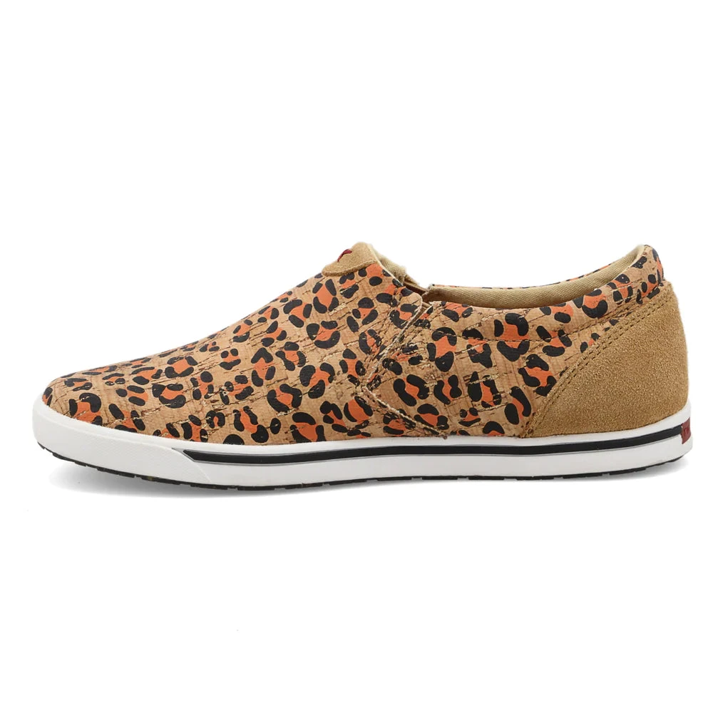 Twisted X Women's Cheetah And Cork Slip-On Shoe 3 Twisted X Women's Cheetah And Cork Slip-On Shoe - Image 3