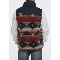 Cinch Aztec Puffer Vest -Western cowboy mwv1533004 3 1795 detail