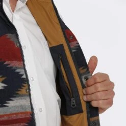Cinch Aztec Puffer Vest -Western cowboy mwv1533004 5 231 detail