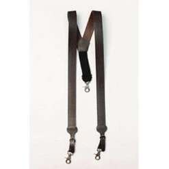 Brown Basket Weave Suspenders
