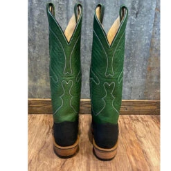 Olathe Black And Jade Hippo Boots -Western cowboy olth3