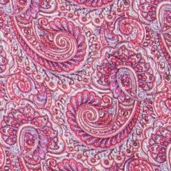 Wyoming Traders Raspberry And White Paisley Wild Rag