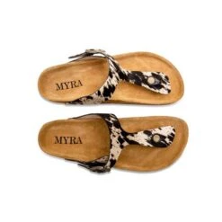 Myra Black And White Hide Sandals -Western cowboy s 6922 7